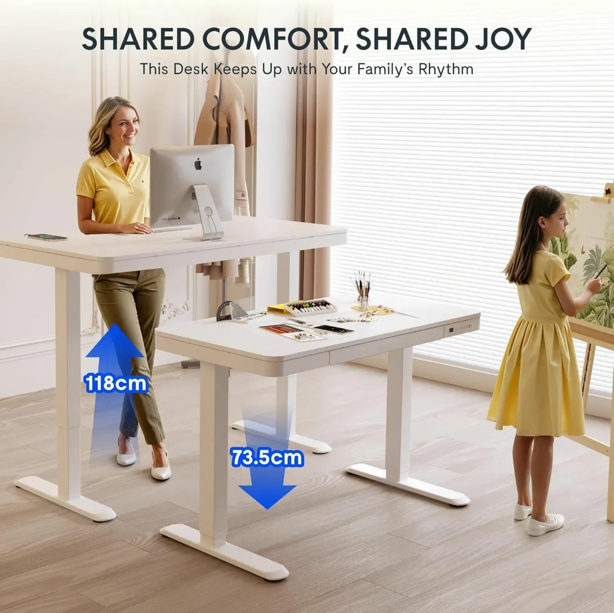 Q3 Standing Desk Home Office Electric Height - Image 4