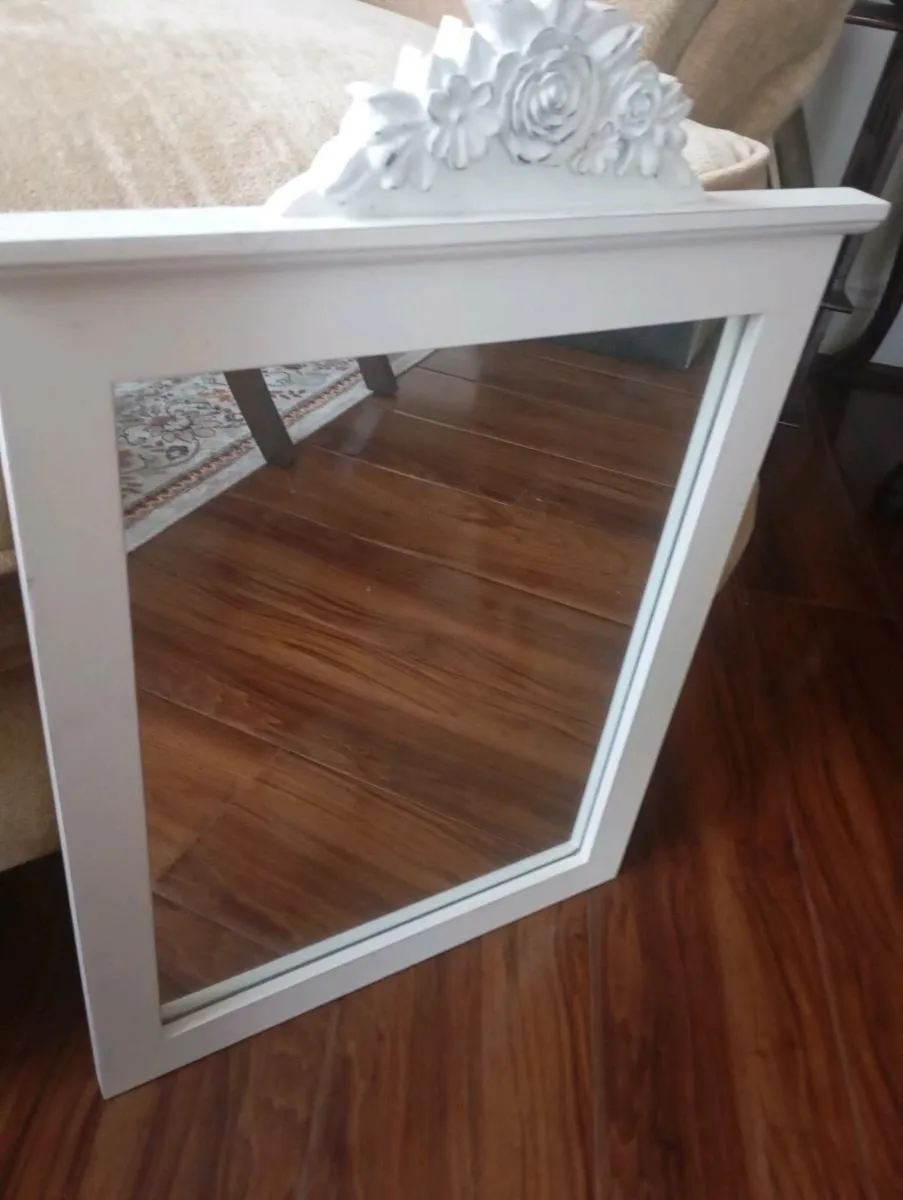 White Decorative Mirror - Image 3