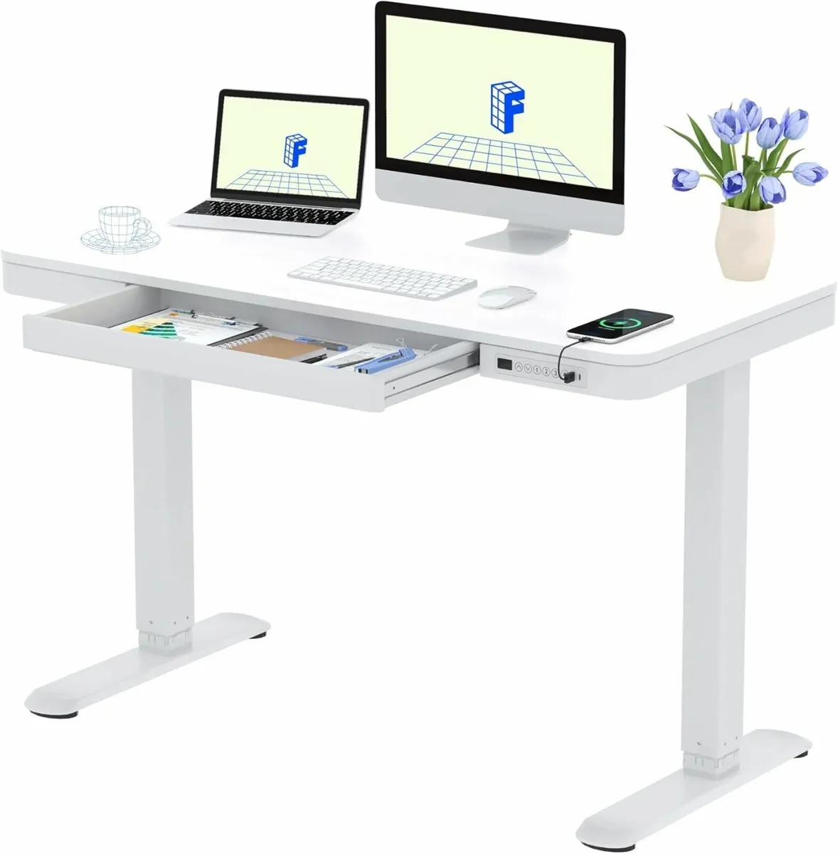 Q3 Standing Desk Home Office Electric Height - Image 1