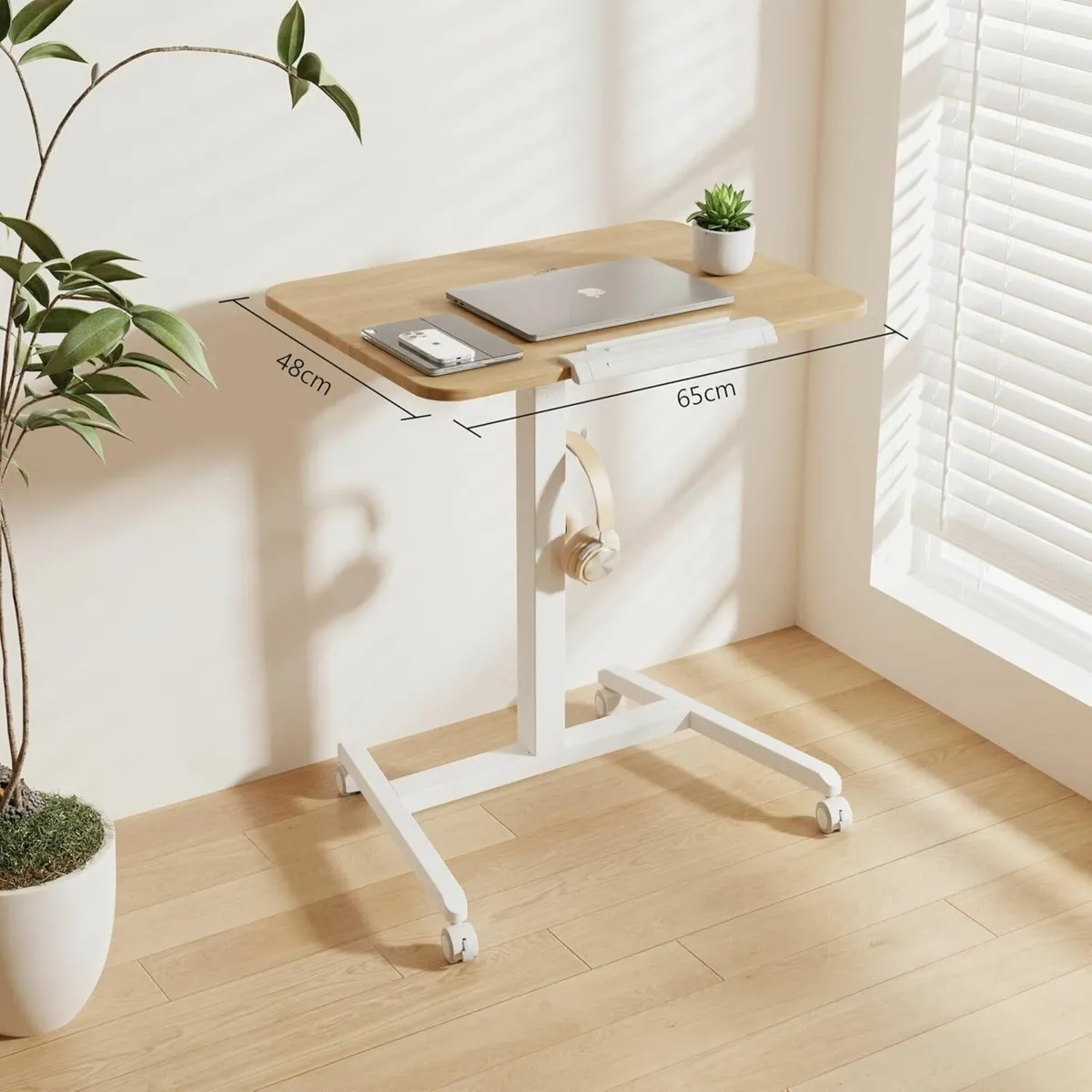 Mobile Standing Desk with 90degrees Tiltable - Image 2