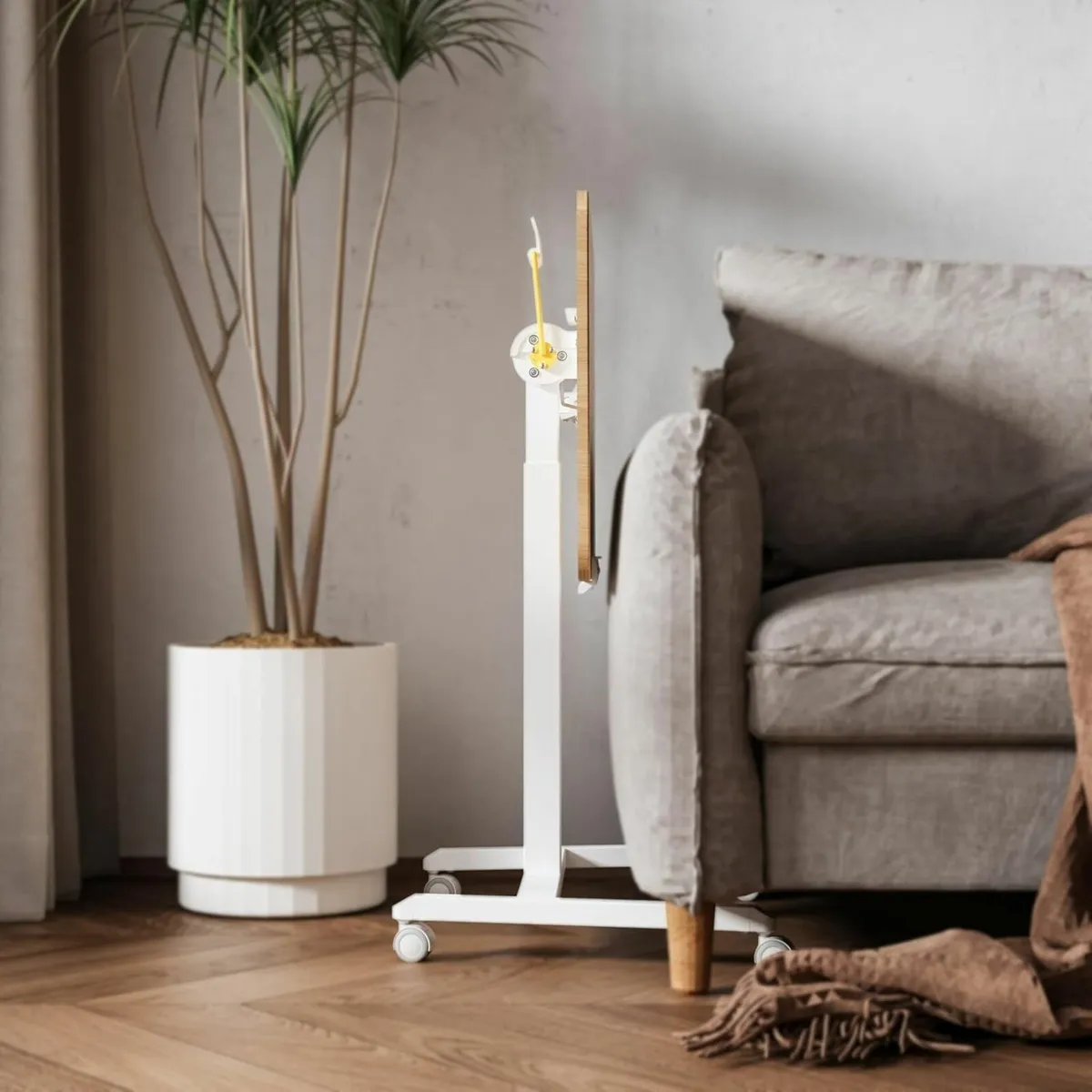 Mobile Standing Desk with 90degrees Tiltable - Image 4