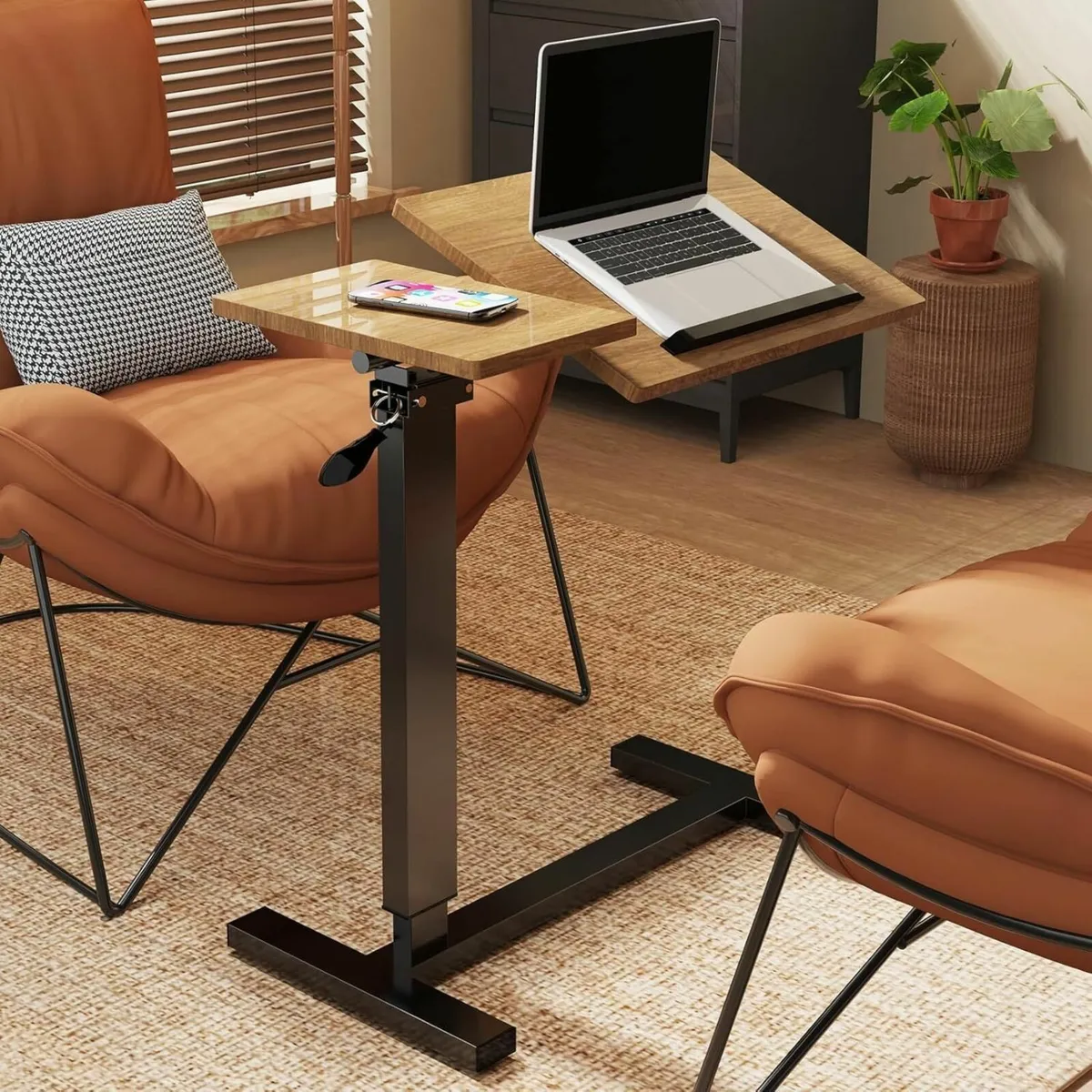 Overbed Bedside Table Adjustable Heights : Mobile - Image 2