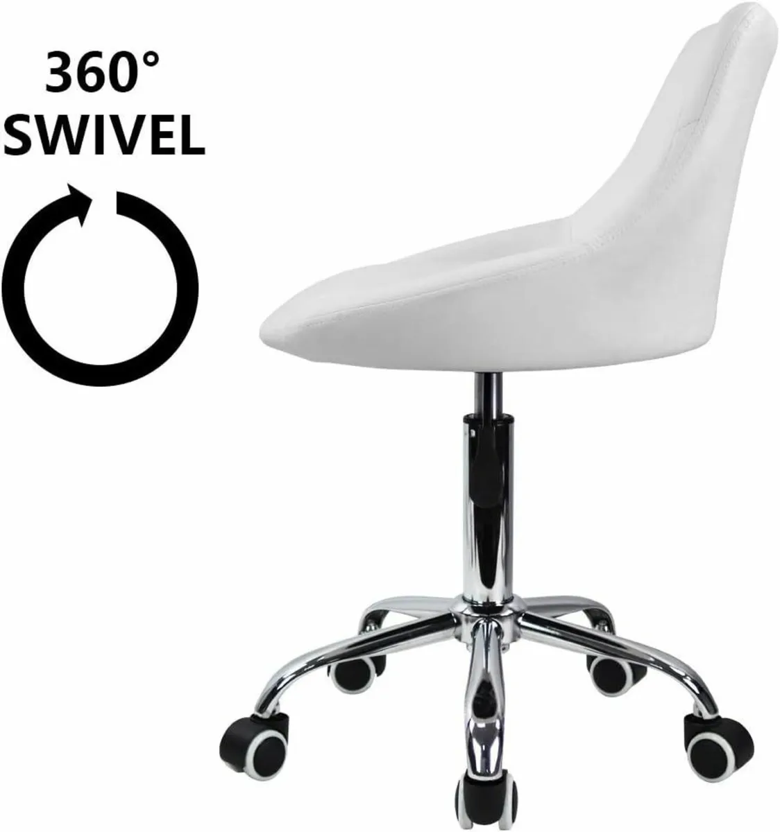 Office Computer Desk Chair Mid Back PU Leather - Image 3