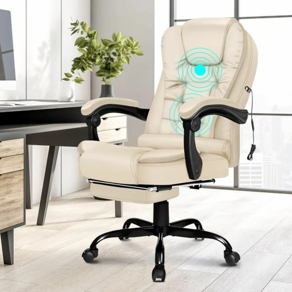 Massage Office Chair for Home PC Desk with - Image 2