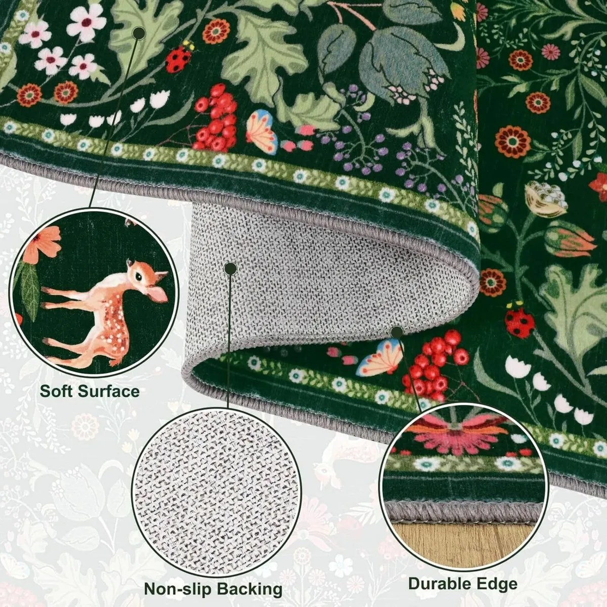 Area Rugs for Living Room 120x170 cm Washable - Image 4