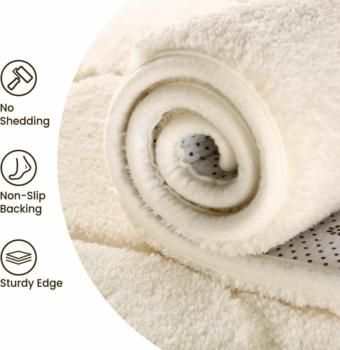 Rugs Living Room 160x230 3D Cream Area for - Image 4