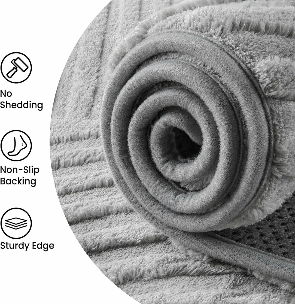 Rugs Living Room 140x200cm 3D Grey Area for - Image 4