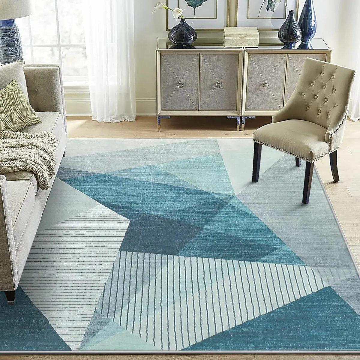 Area Rugs Modern Abstract Geometric Living Room - Image 1