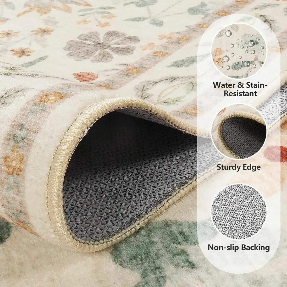 Large Rugs Living Room 160x230cm Machine Washable - Image 2