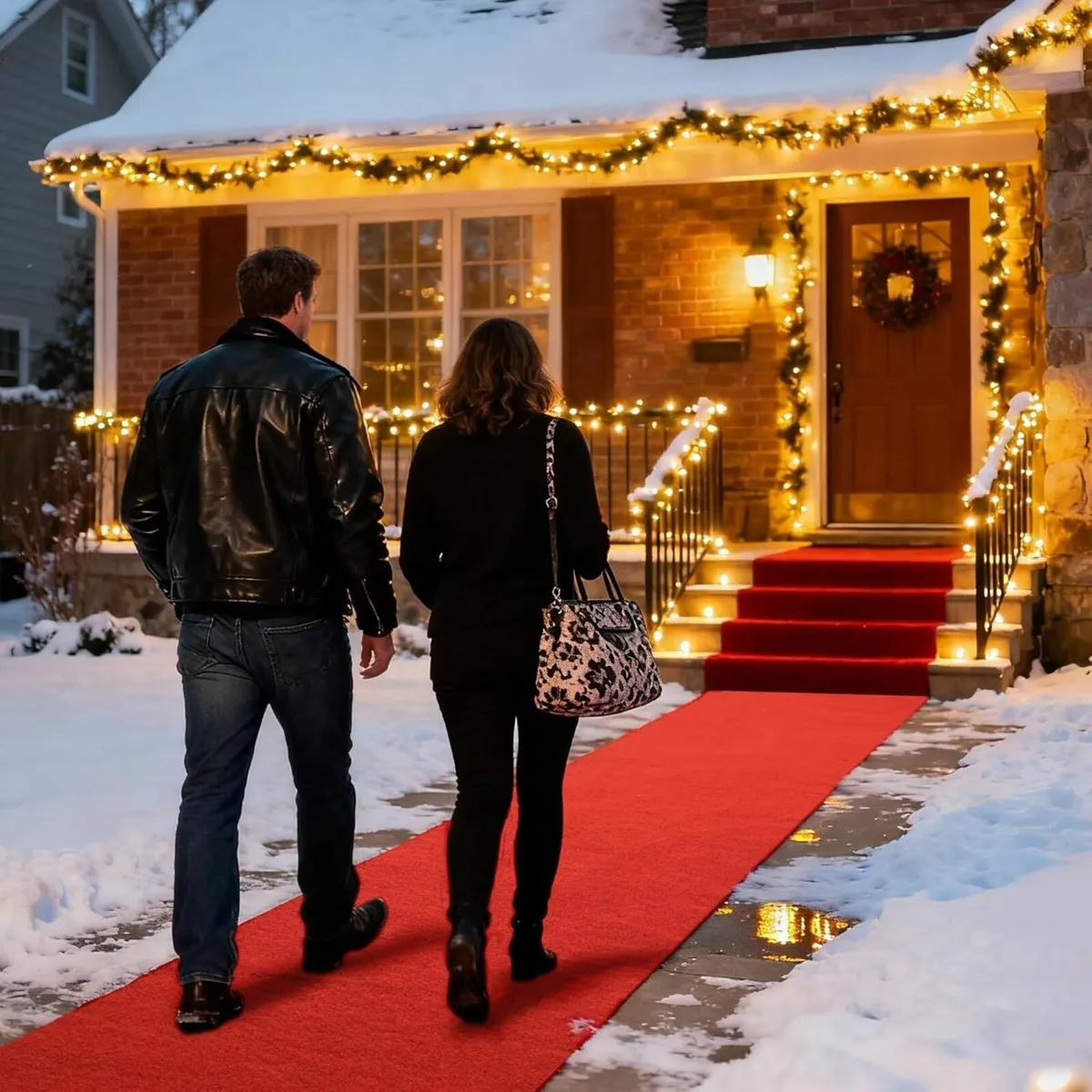 Heavy-Duty Red Carpet Runner Thick Event Aisle - Image 4