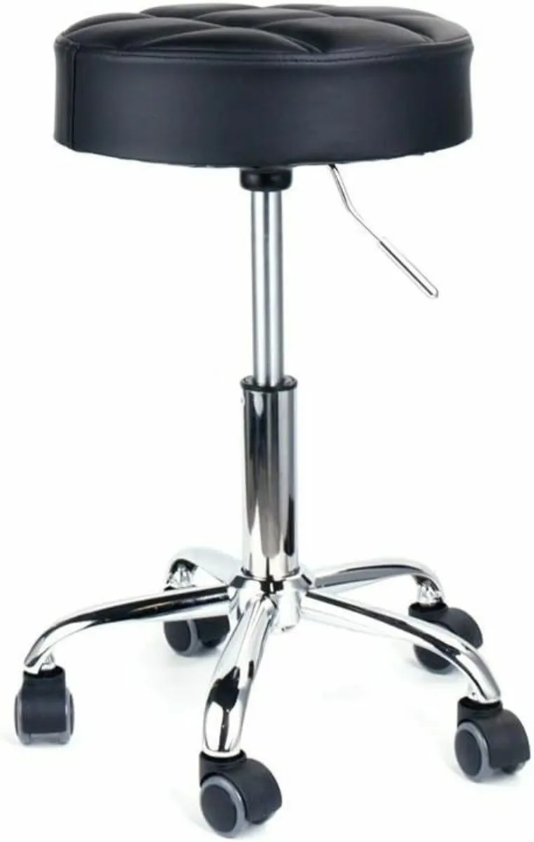 Swivel beauty Stool Round Rolling Stools Adjustabl - Image 3
