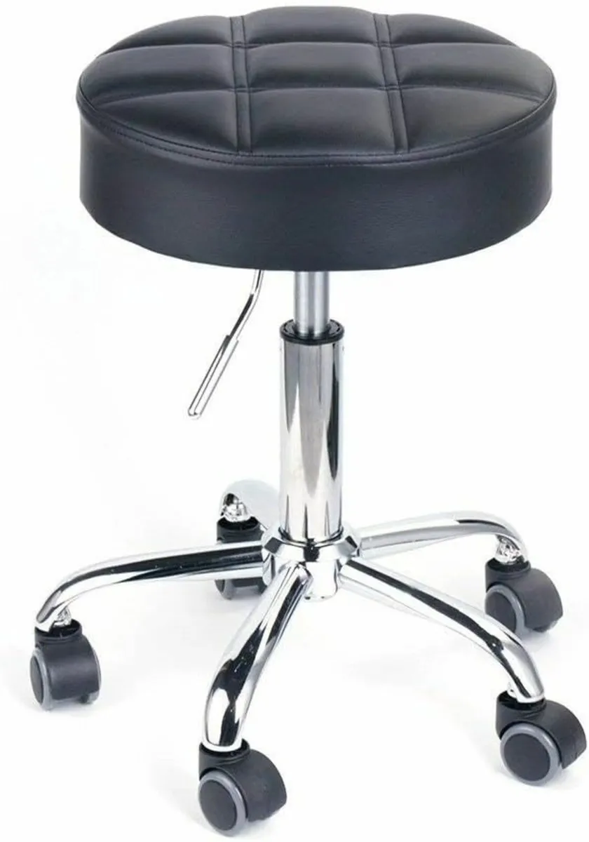 Swivel beauty Stool Round Rolling Stools Adjustabl - Image 1