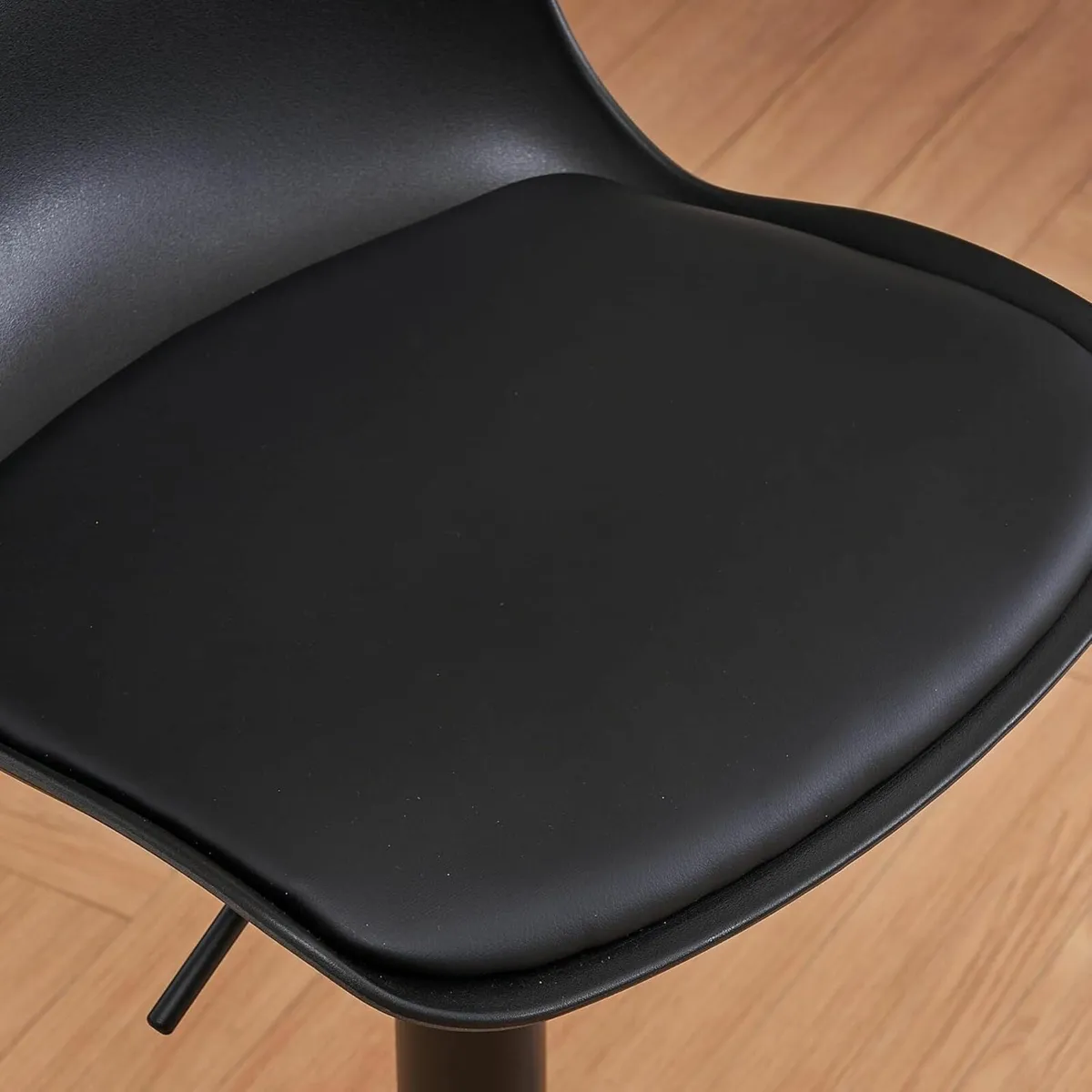 Bar Stools Set of 2 Modern PU Leather Counter - Image 4