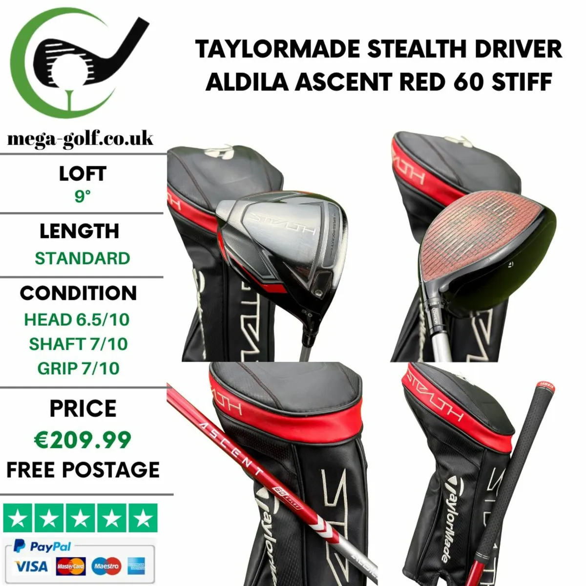 Taylormade Stealth Driver / 9° / Stiff - Image 1