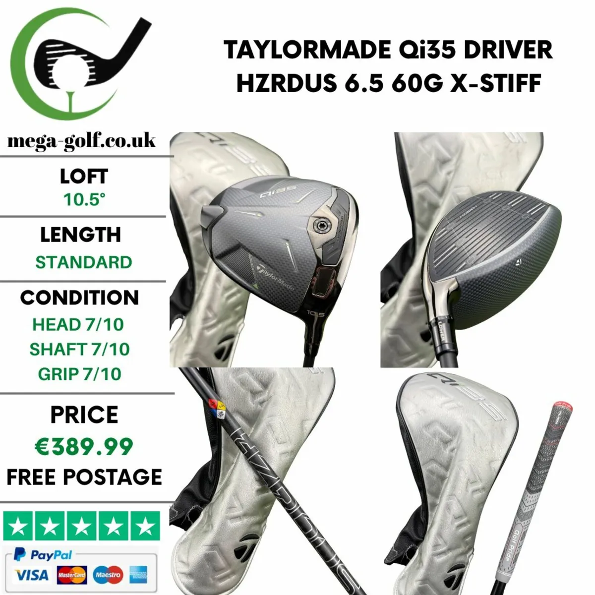 Taylormade Qi35 Driver / 10.5° / X-Stiff - Image 1