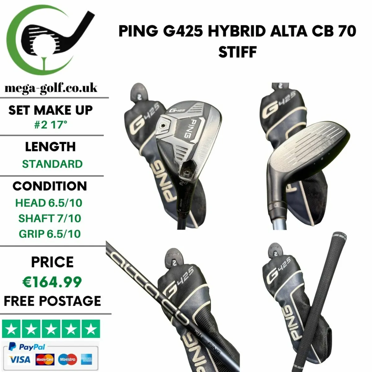 Ping G425 Hybrid / #2 17° / Alta CB 70 Stiff - Image 1