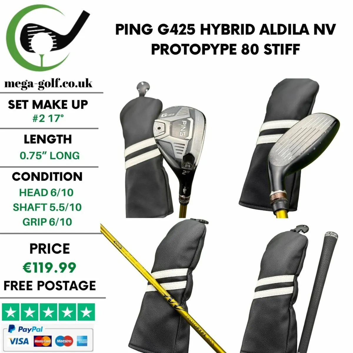 Ping G425 Hybrid / #2 17° / Stiff - Image 1