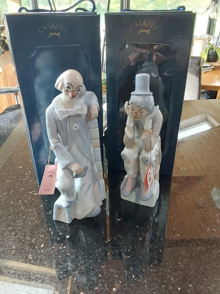 Vintage Casades Clown Ornaments - Image 1
