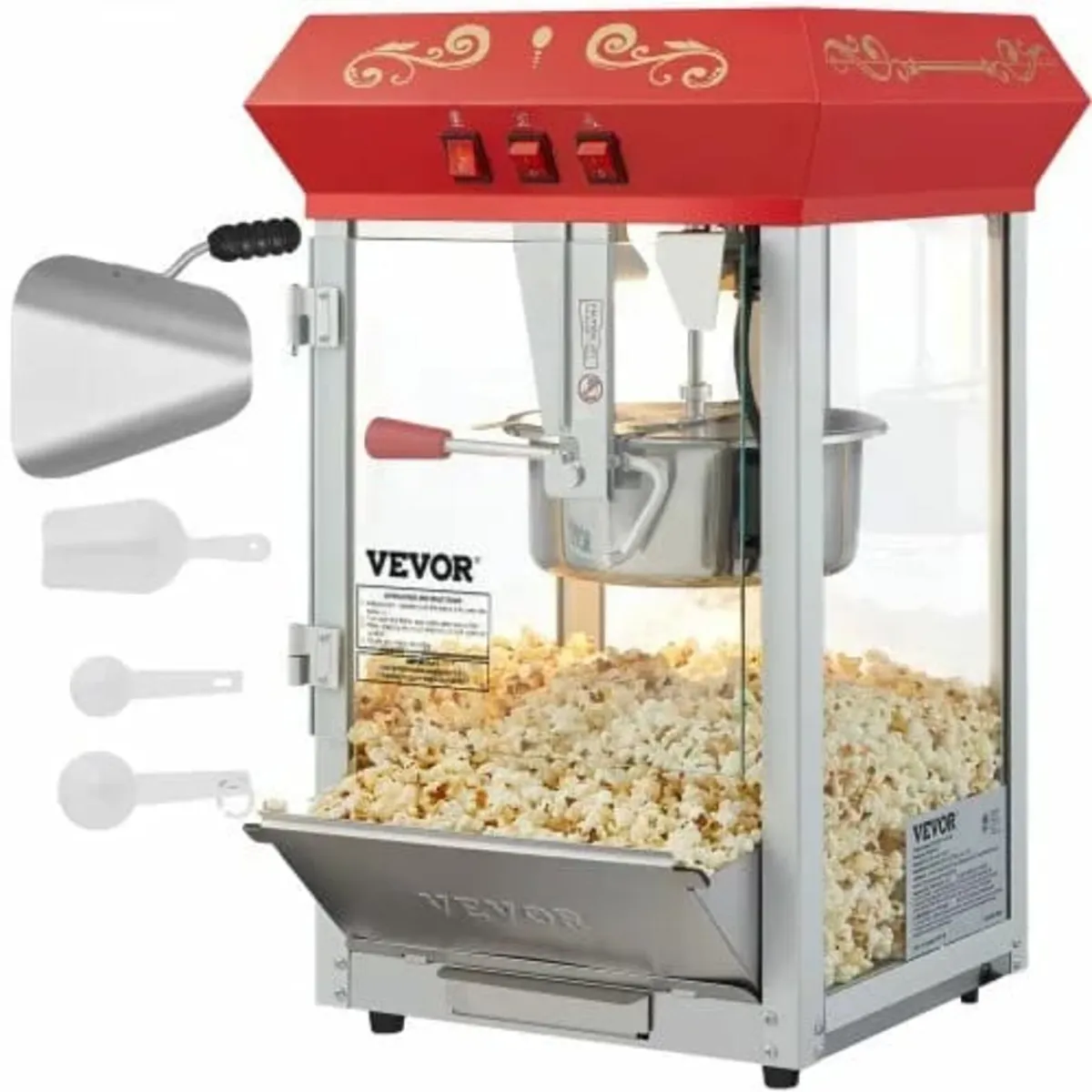 Popcorn Maker, 850W Popcorn Popper Machine, 8 Oz K - Image 1