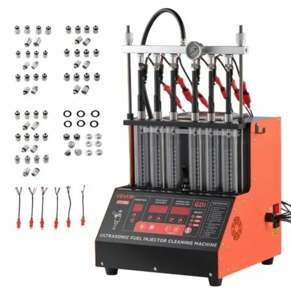 Fuel Injector Cleaner Tester, 9 Test Modes, 6-Cyli - Image 1