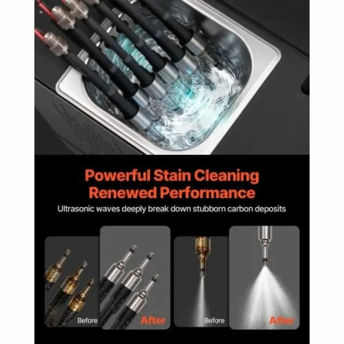 Fuel Injector Cleaner Tester, 9 Test Modes, 6-Cyli - Image 2