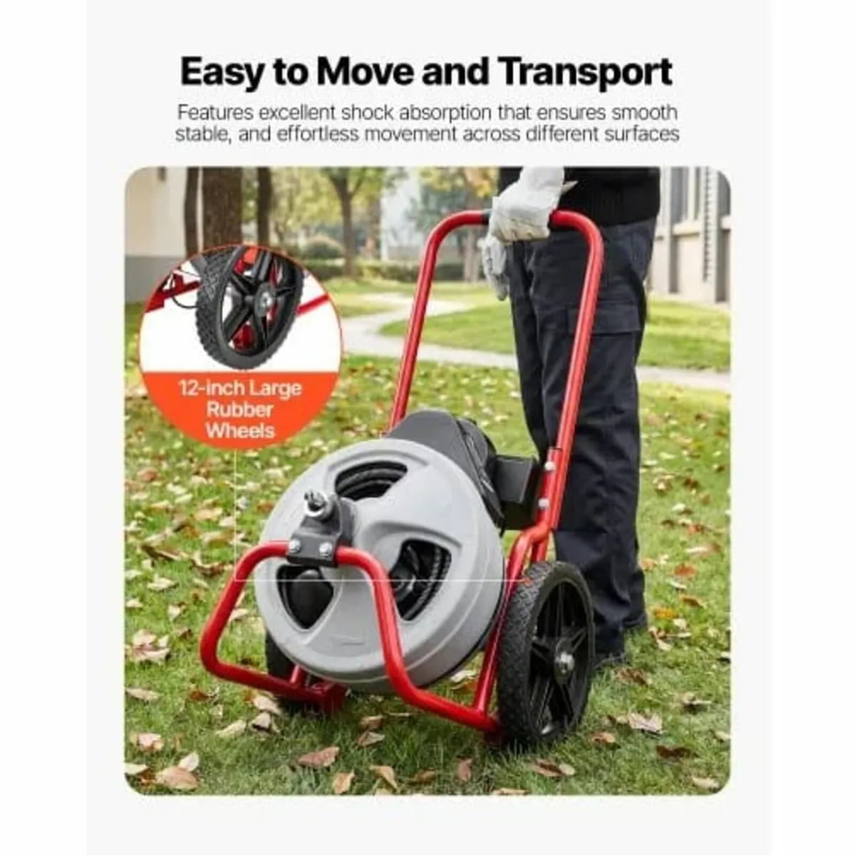 Drain Cleaner Machine 22m x 9.5mm, Sewer Snake Aug - Image 4