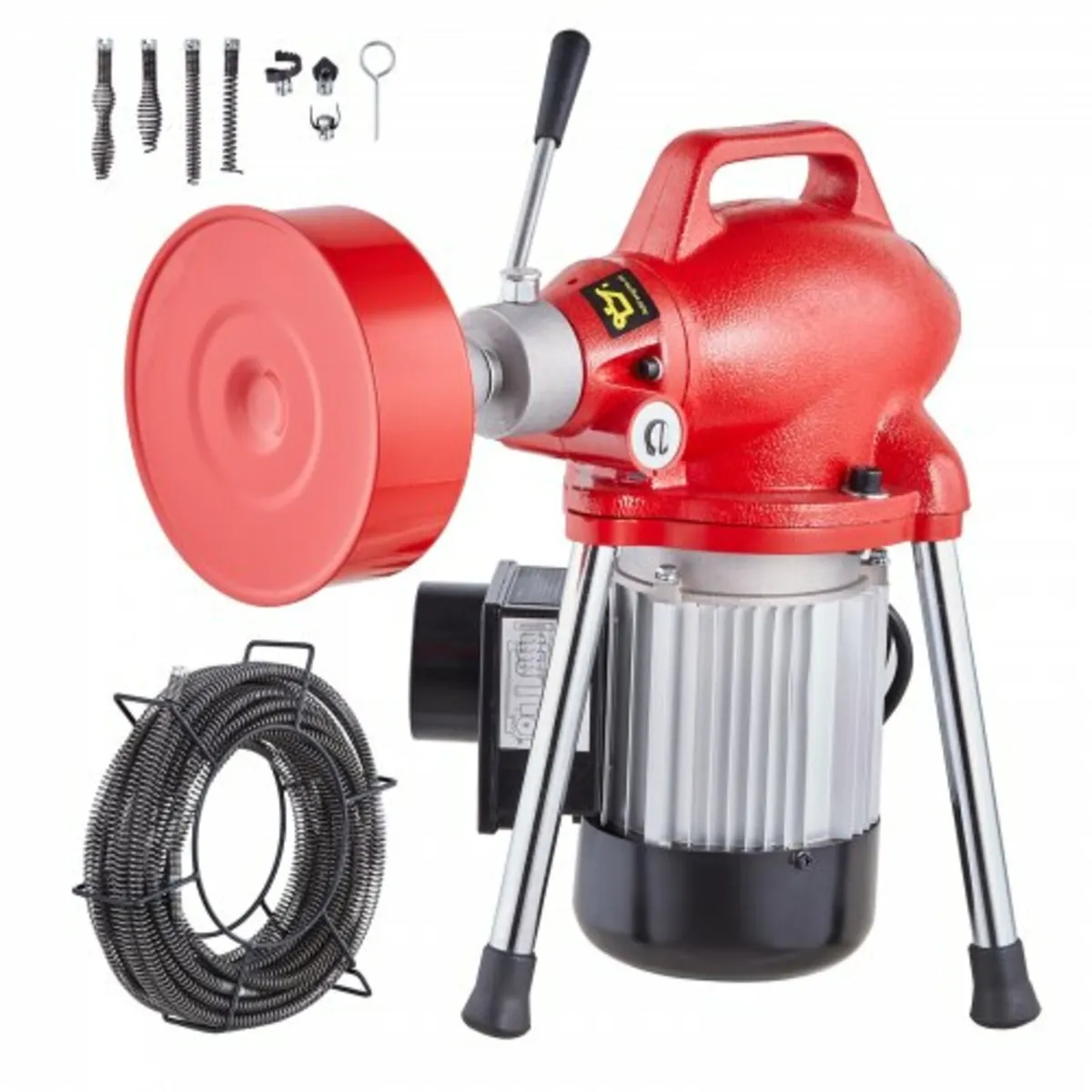 Drain Cleaner Machine 66FT x 5/8 Inch, 250W Electr - Image 1
