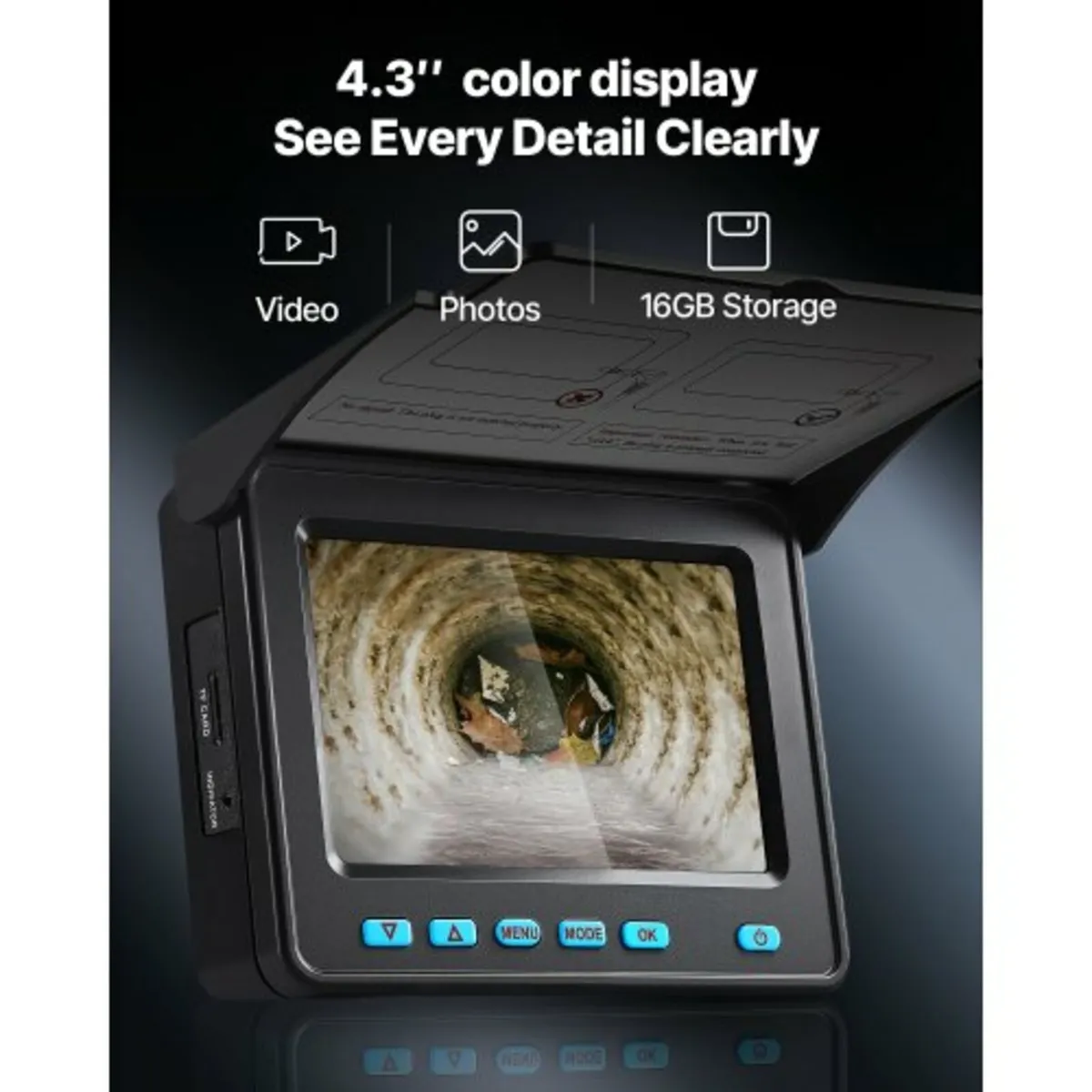 Sewer Camera, 50m Drain Inspection Camera, IP68 Wa - Image 2