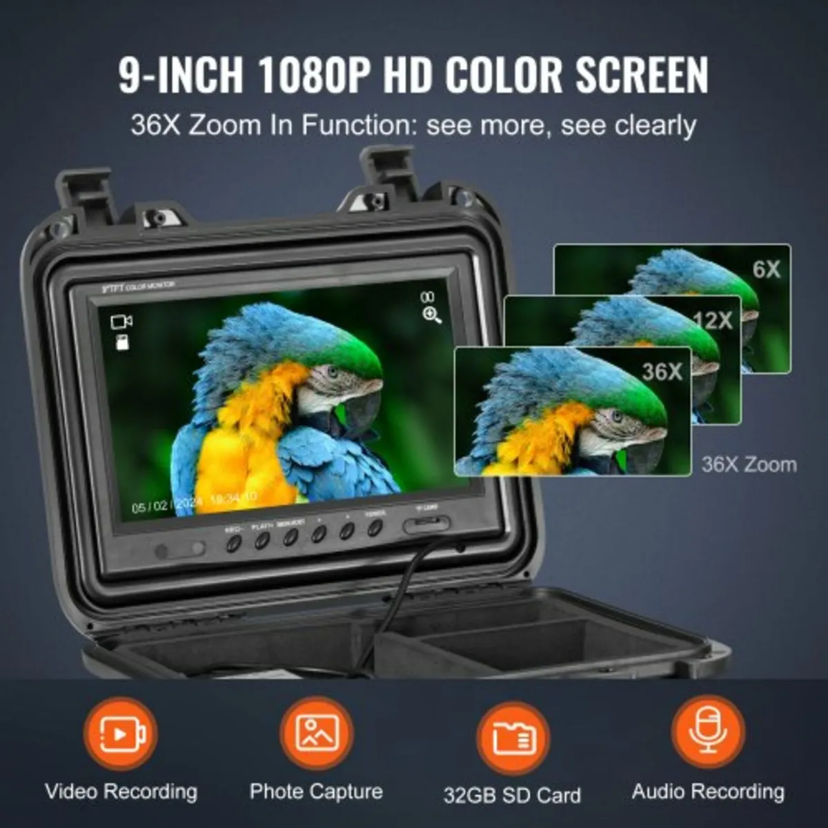 Sewer Camera, 165 ft/50m, Self-Leveling Pipeline I - Image 2