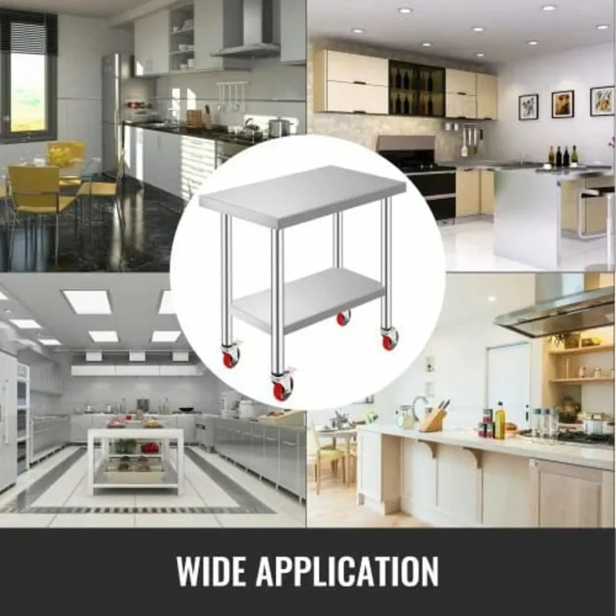 Stainless Steel Work Table 30 x 18 x 34 Inch, 700 - Image 4