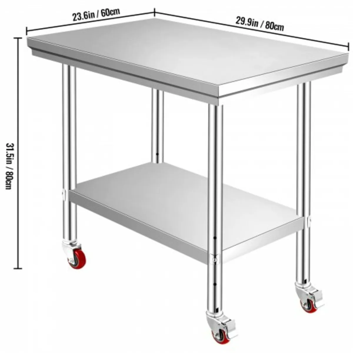 Stainless Steel Work Table 30 x 24 x 33 Inch, 700 - Image 3