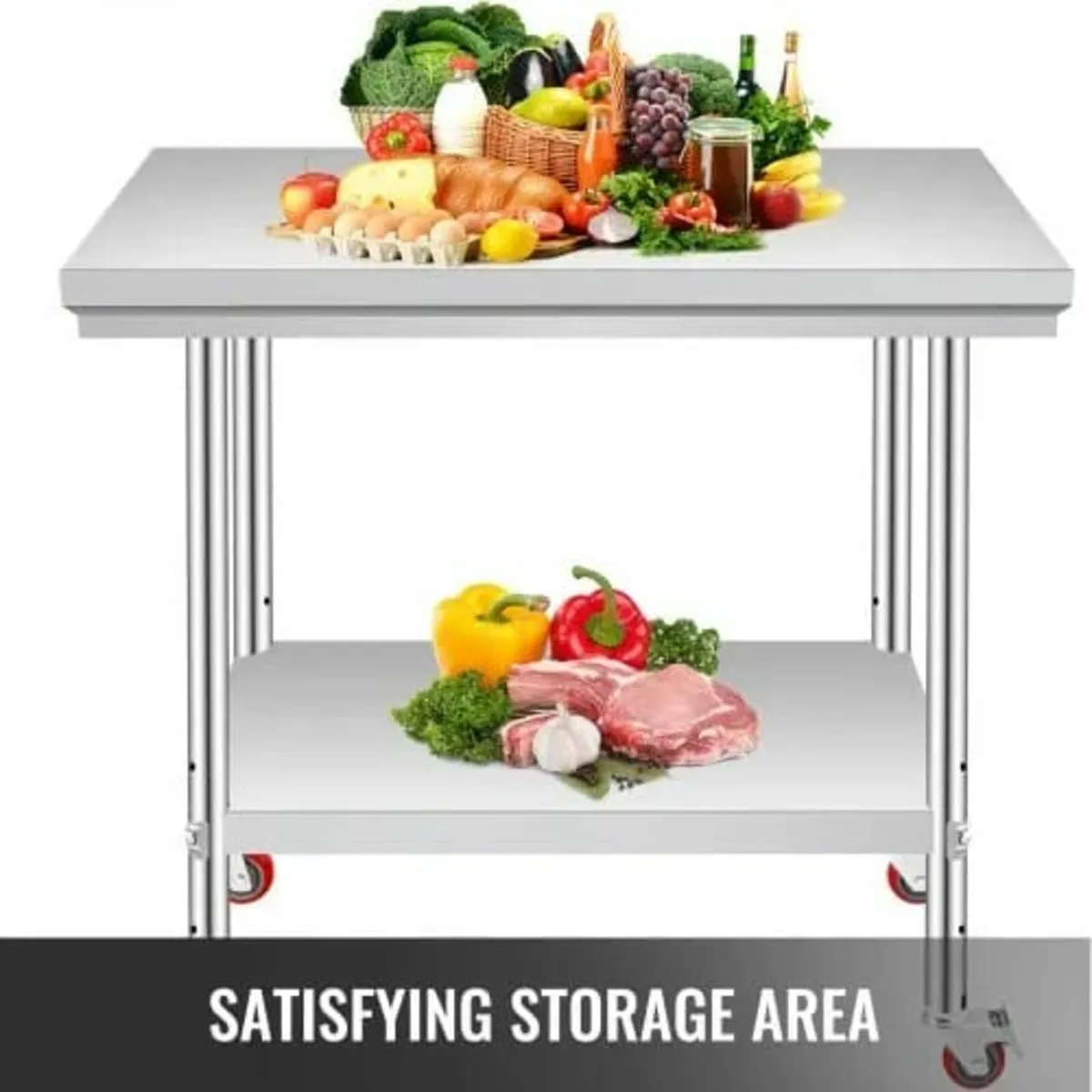 Stainless Steel Work Table 30 x 24 x 33 Inch, 700 - Image 4