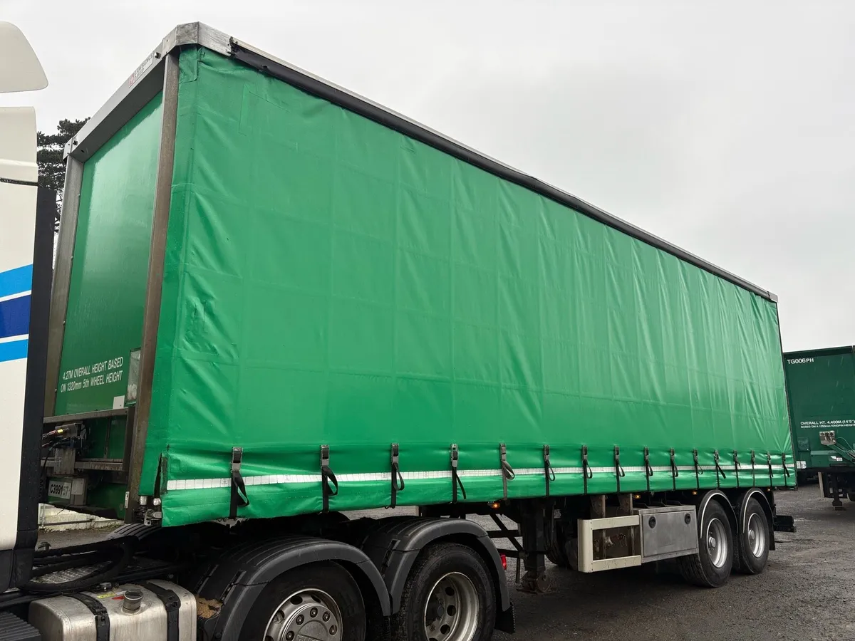 2015 SDC 34ft Tandem Moffett Curtainside Trailer - Image 4