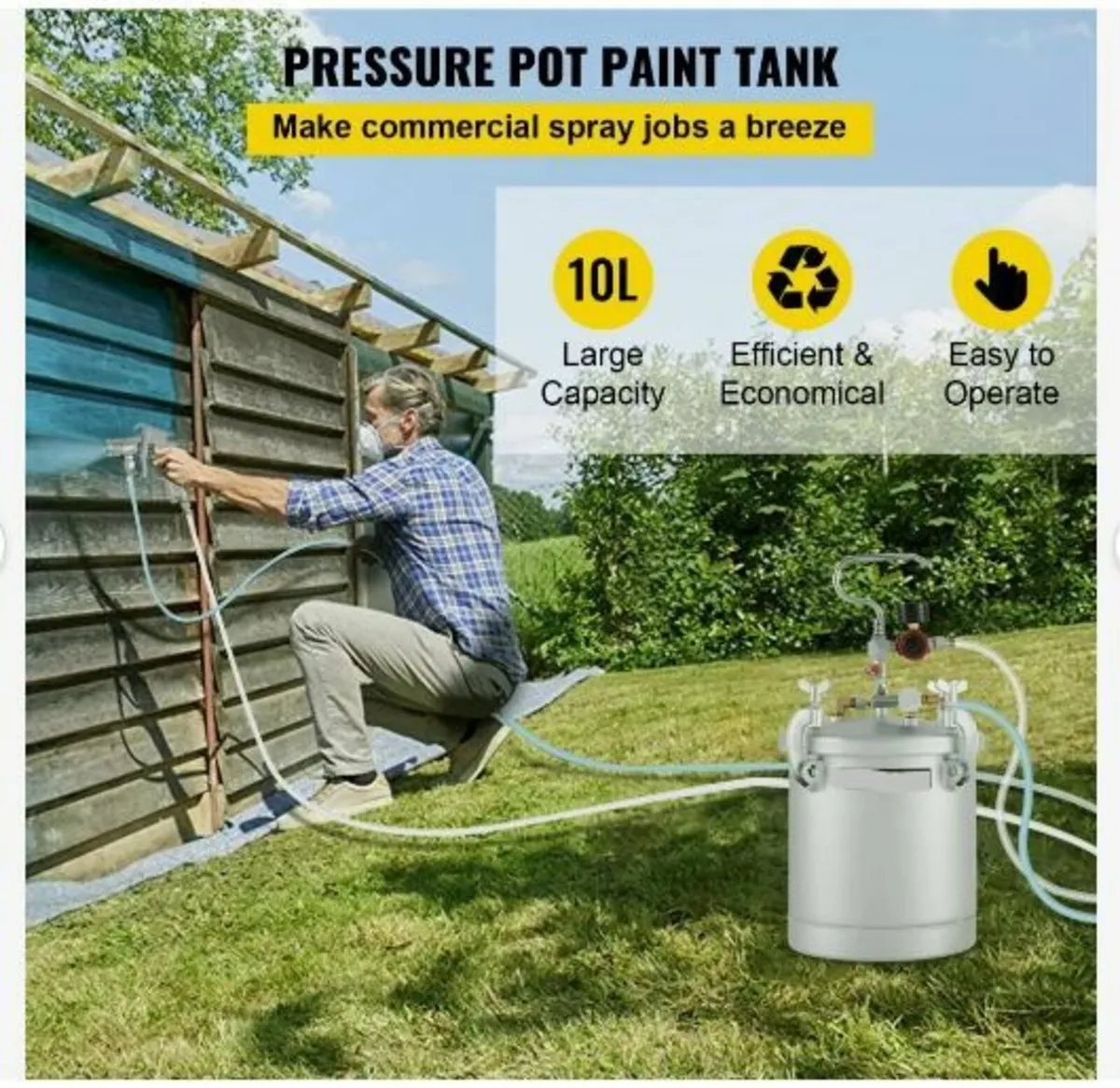 Commercial Paint Pressure Tank 2.5 Gallons - Image 3