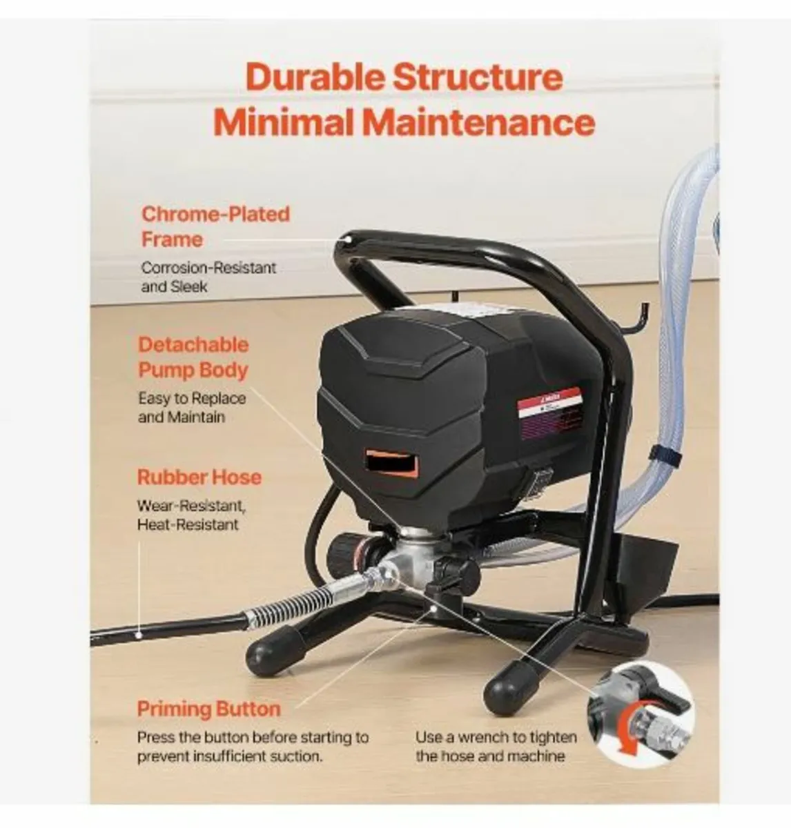 Stand Airless Paint Sprayer, 650W - Image 4