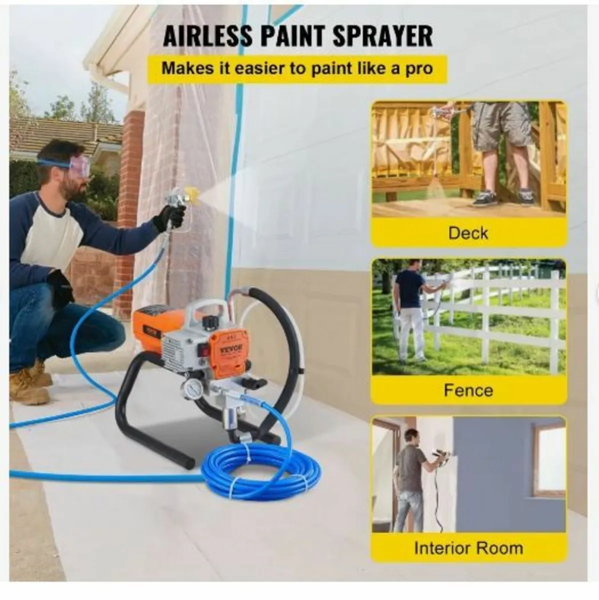 Paint Sprayer, 1500W Airless Paint Sprayer - Image 2