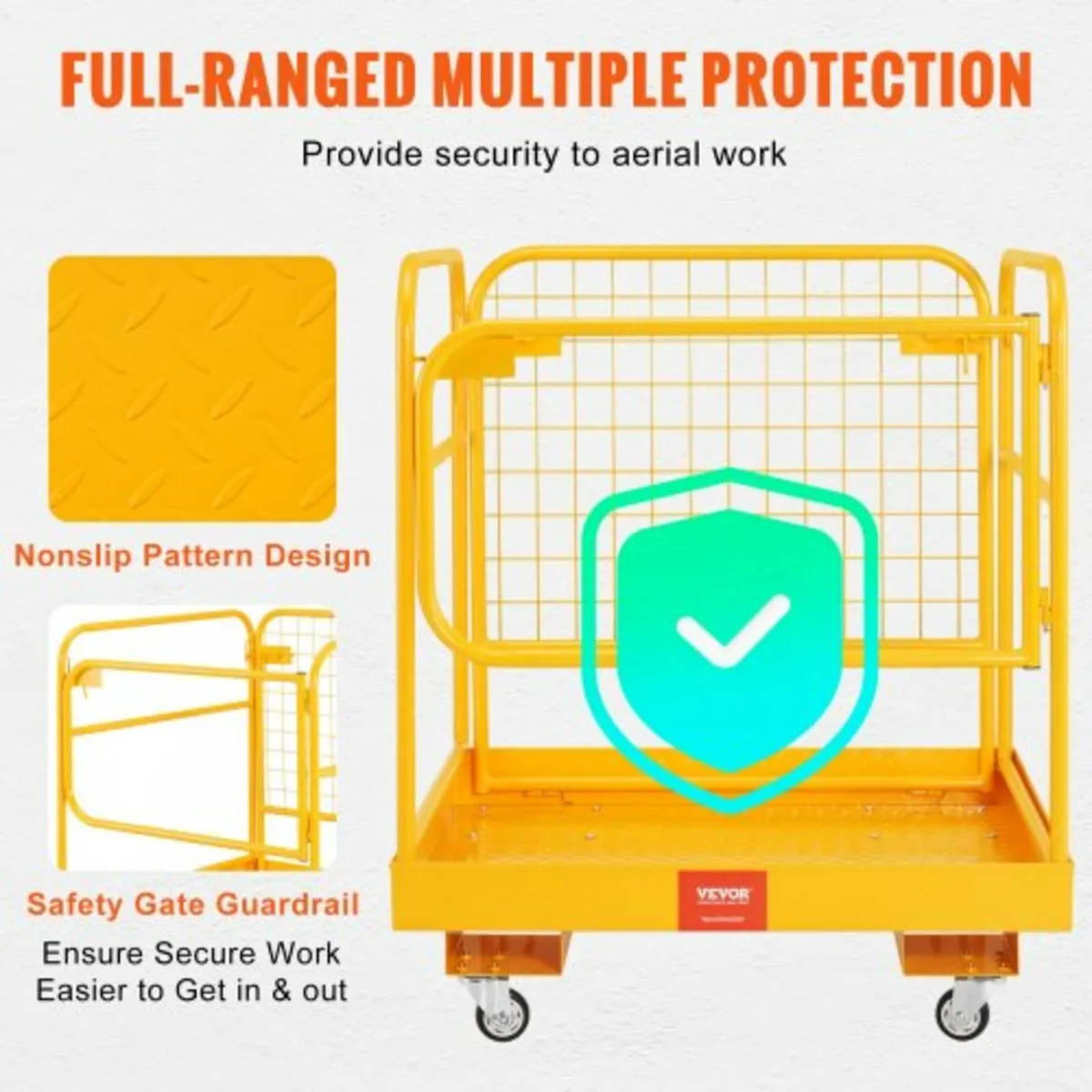 Forklift Safety Cage, 544.3 kg Load Capacity, 91.4 - Image 3