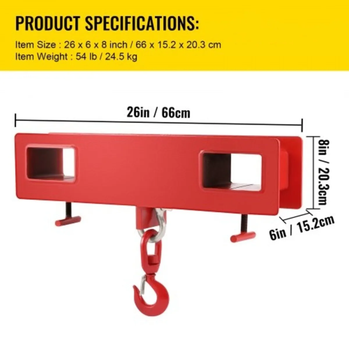 2 Ton Forklift Lifting Hook 4000 LBS/2000KG Capaci - Image 4