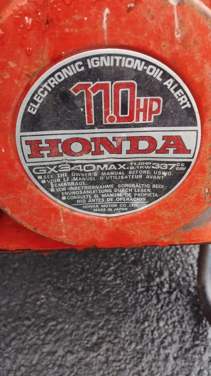 Big Honda generator 110hp gx340max read - Image 4