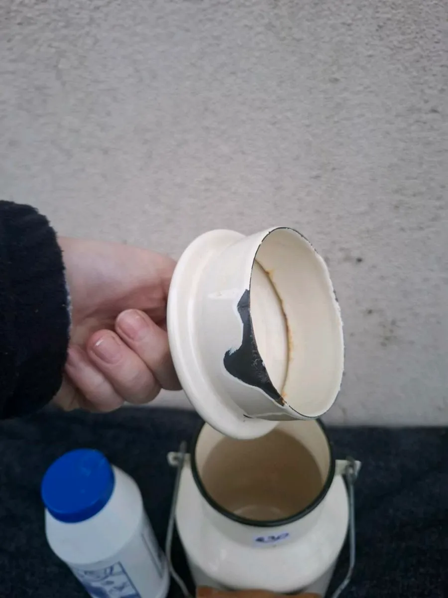 Enamel cow churn - Image 2