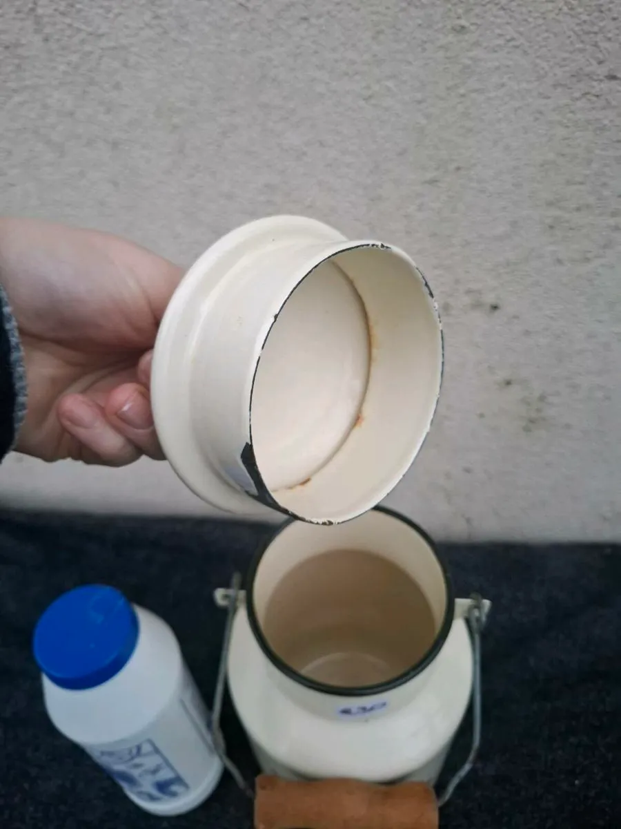 Enamel cow churn - Image 3