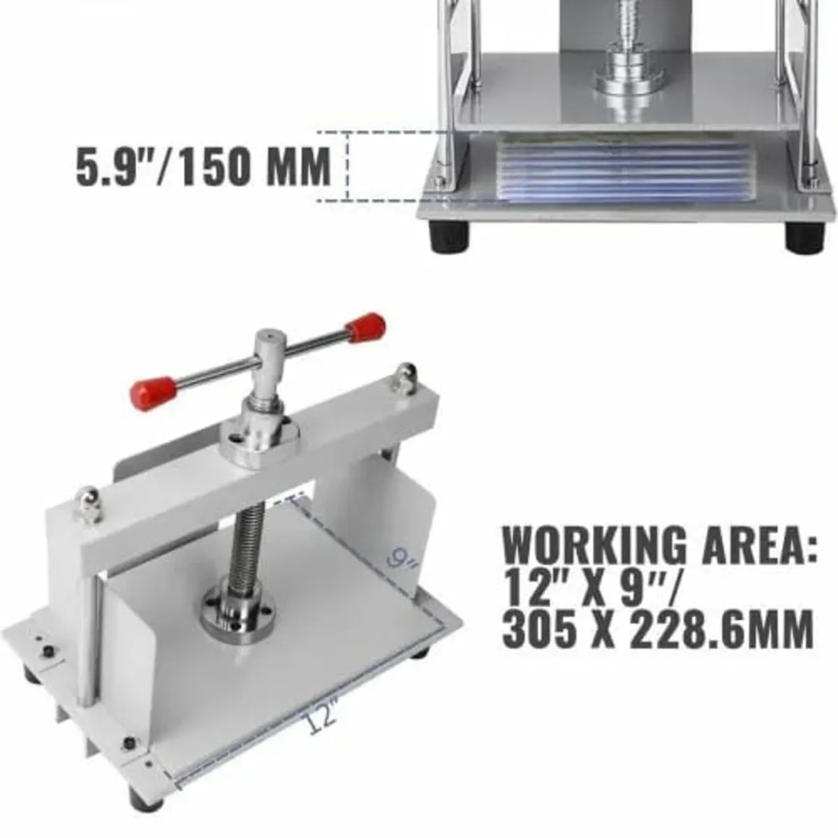 Manual Paper Press Machine, 12x8.6 inch for A4 Siz - Image 3