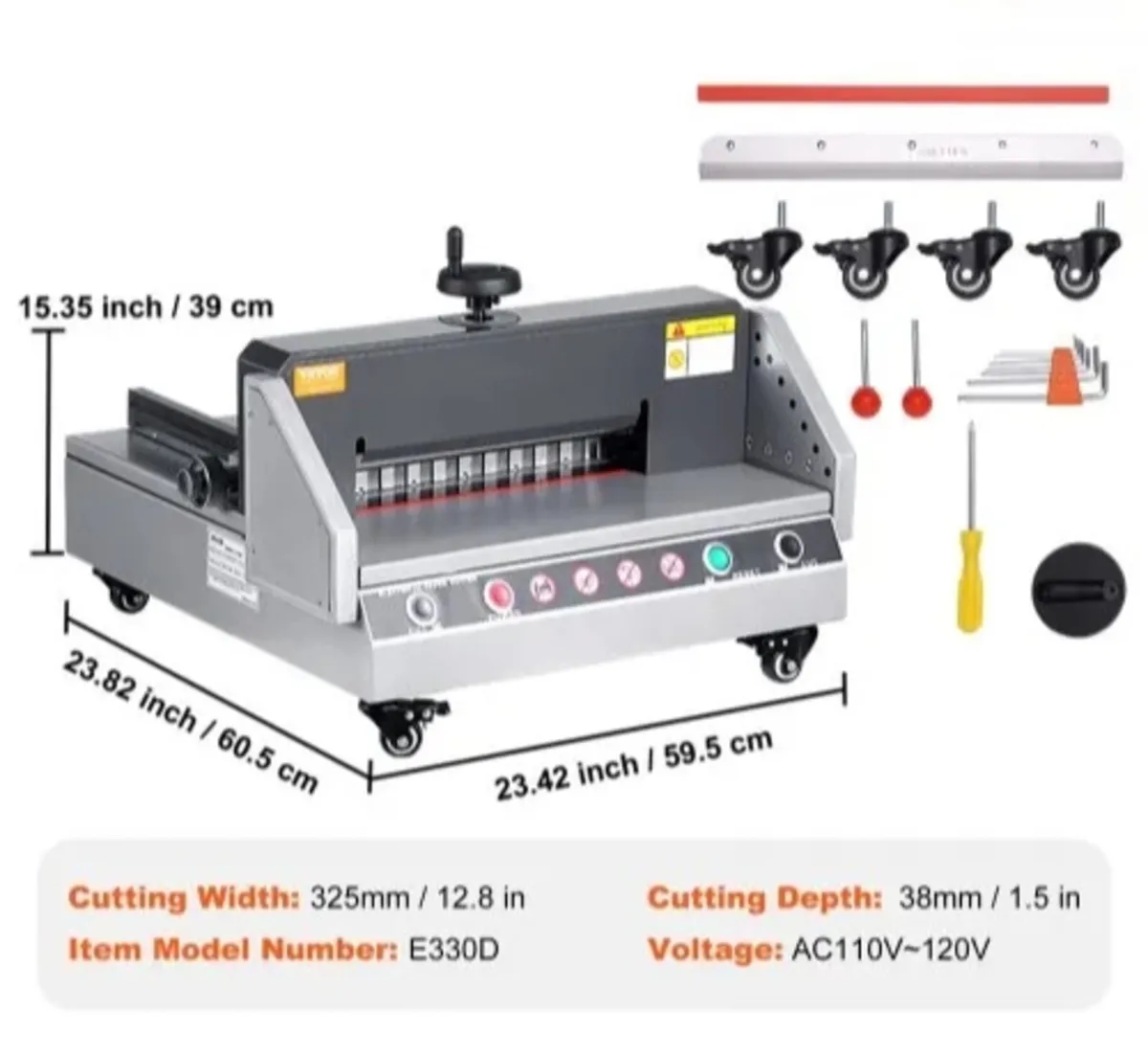 Electric Paper Cutter, 13" /330.2mm Cutting Width, - Image 4