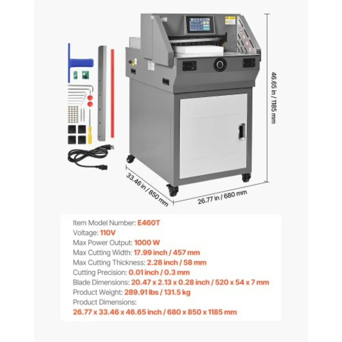 Electric Paper Cutter, Metal Programmable Paper Cu - Image 3