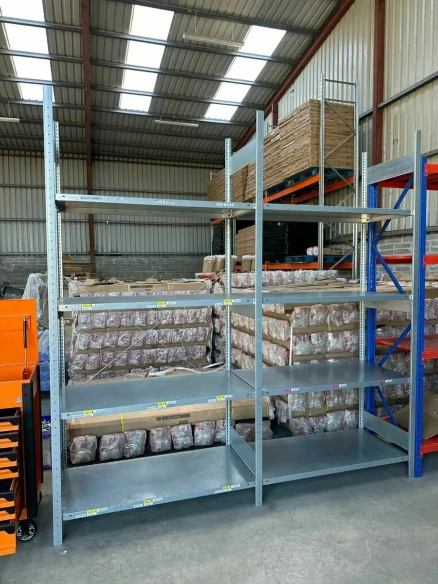 Small Joblot Galvanised Metal Shelving Racking - Image 3