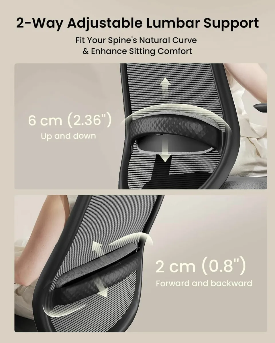 EC200 Ergonomic Office Chair - High Back Computer - Image 4