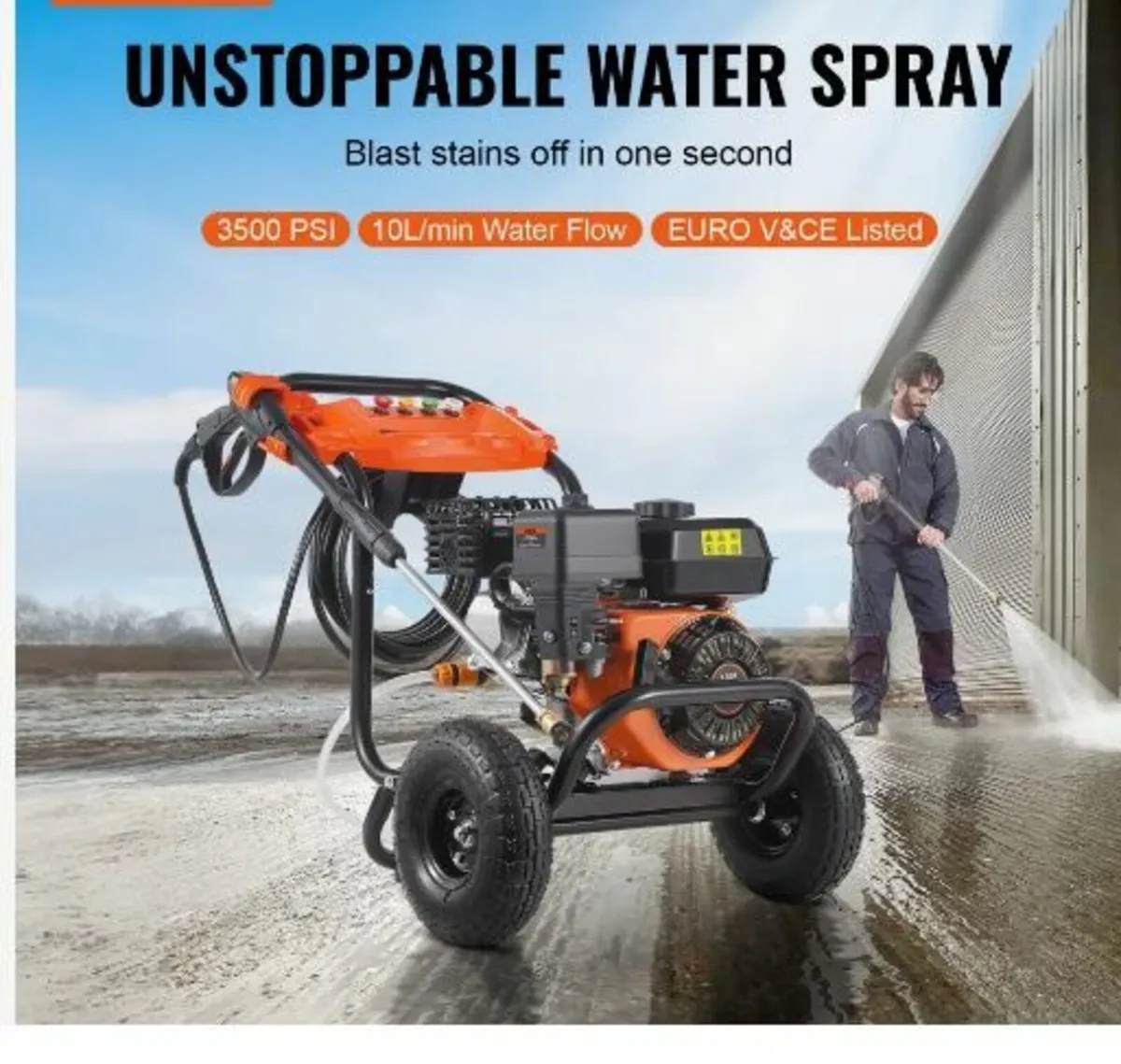 Gas Pressure Washer, 3500 PSI 10L/min - Image 3