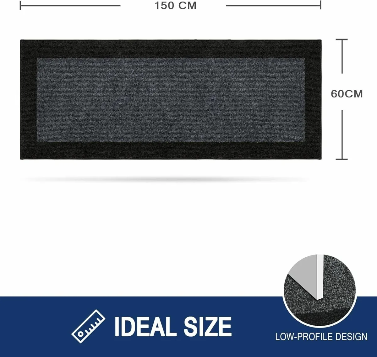 Dirt Trapper Indoor Door Mat 60 x 150 cm Non-slip - Image 2