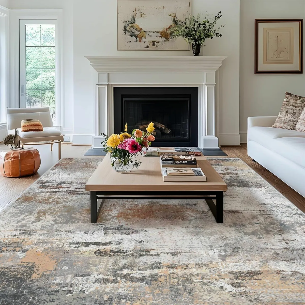 Washable Rugs Living Room Area Rug 200x300cm - Image 1