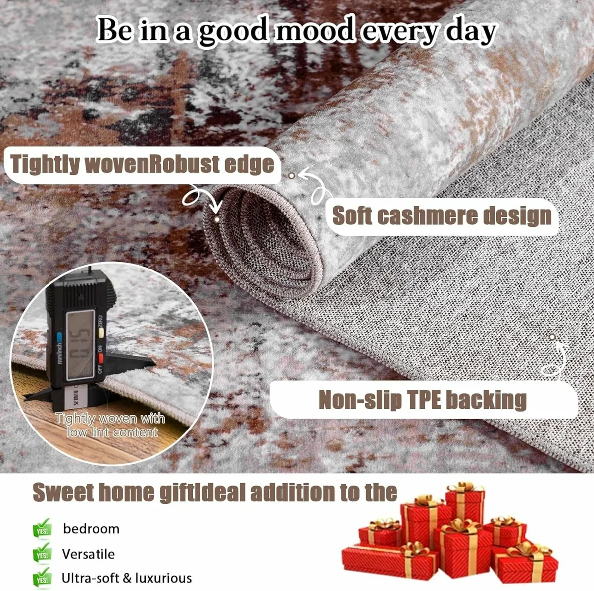 Washable Rugs Living Room Area Rug 200x300cm - Image 4